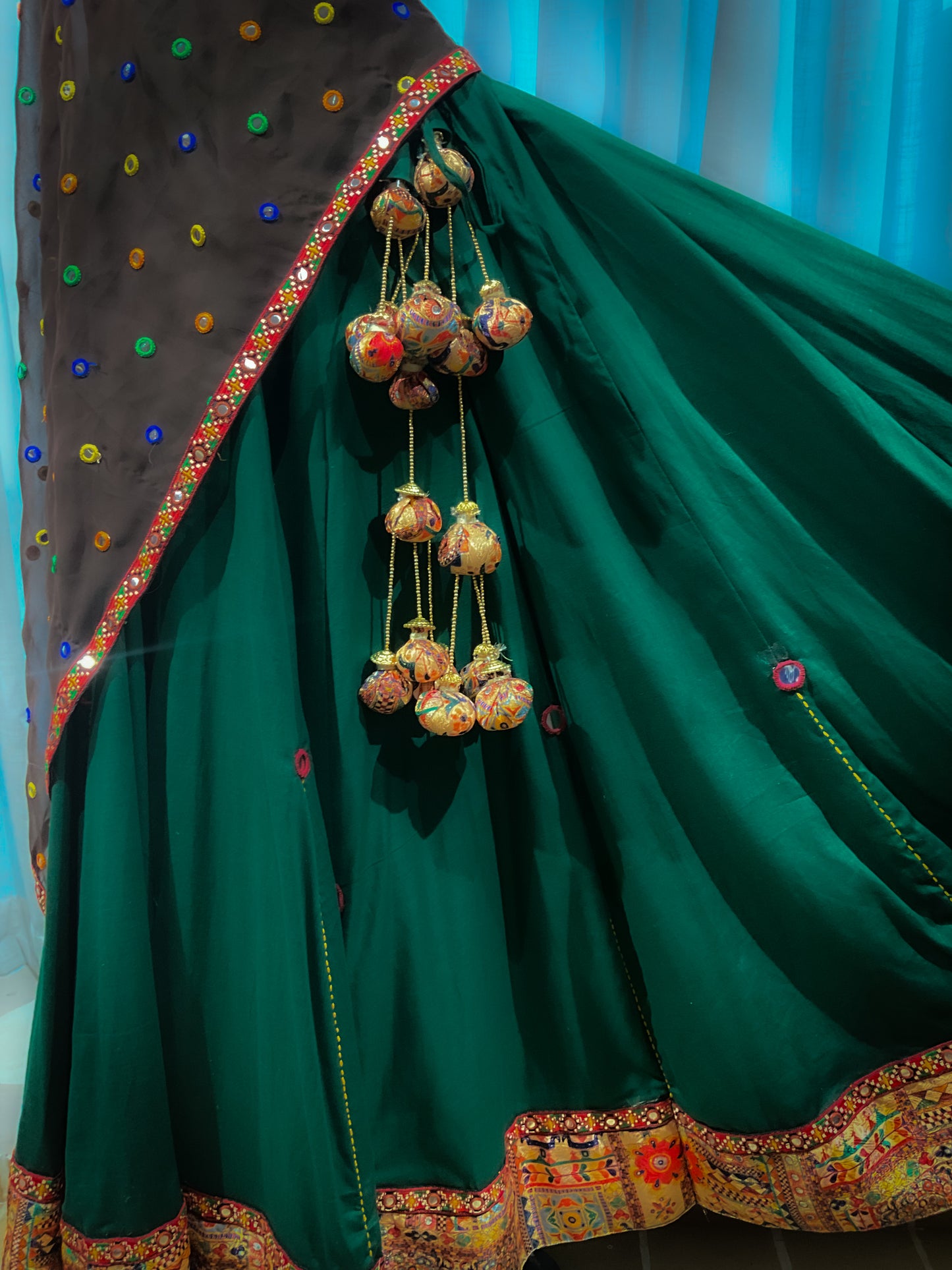 green navras Navrang Chaniya choli